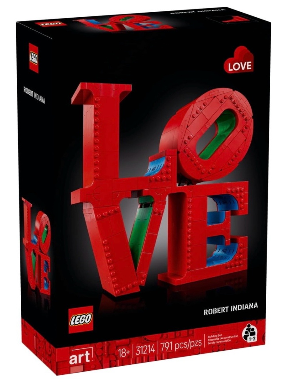 LEGO Art Love Collectible Building Set 31214 - Adults Ages 18+, Brand New